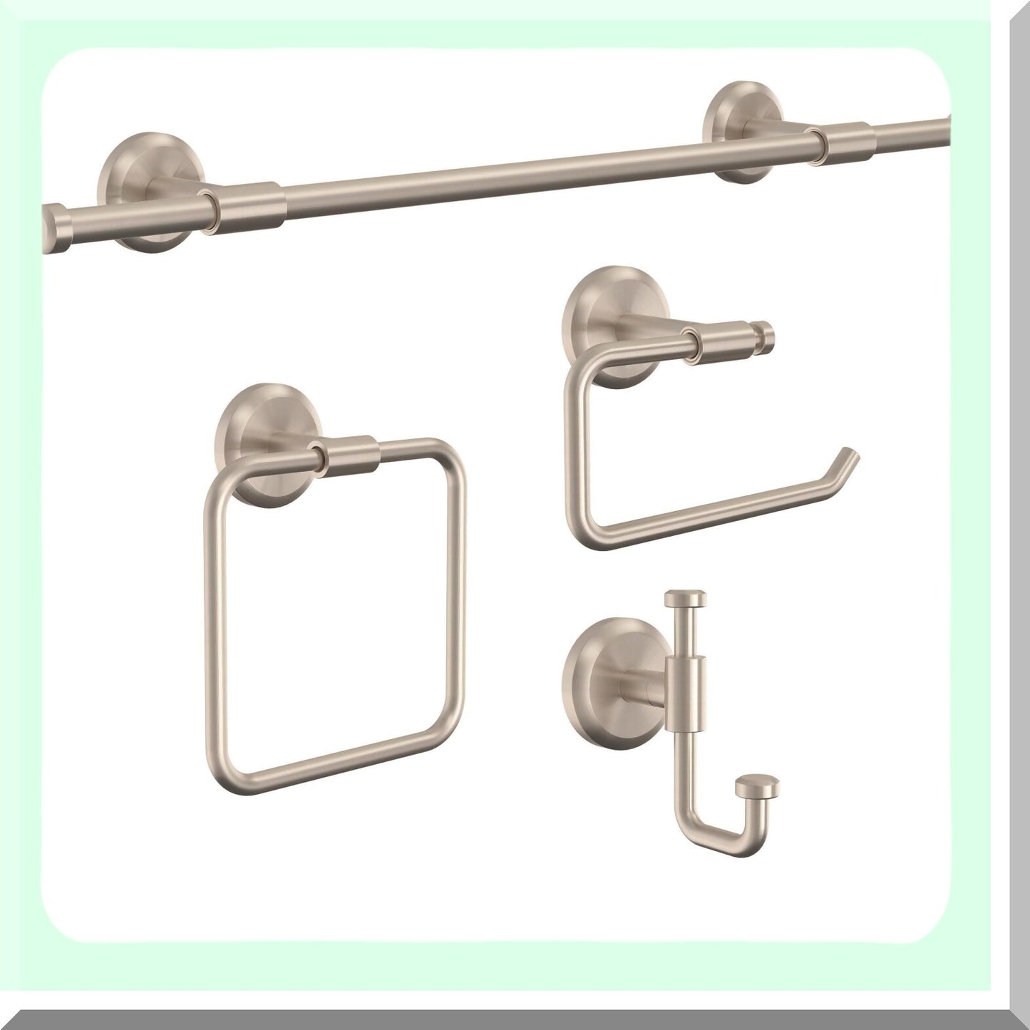 Rubber Limited Wall Mount Open Square Toilet Paper Holder