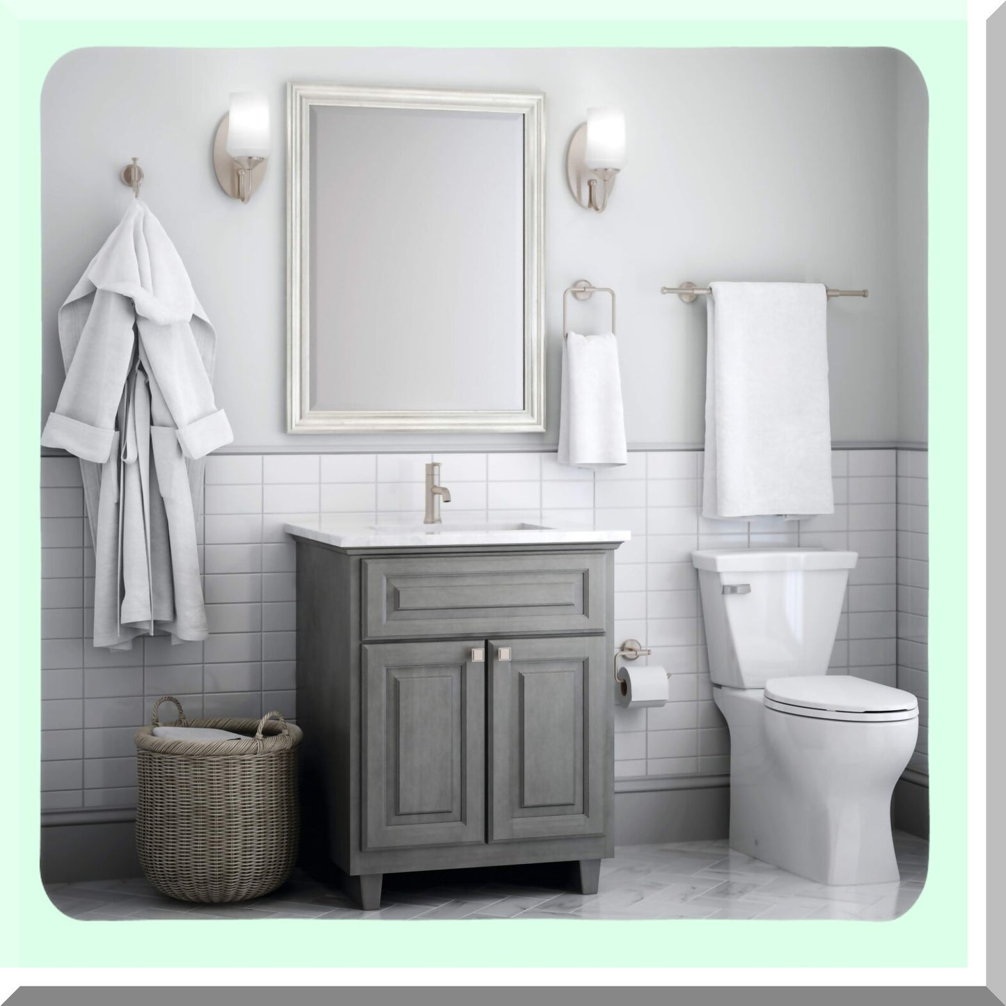 Rubber Limited Wall Mount Open Square Toilet Paper Holder