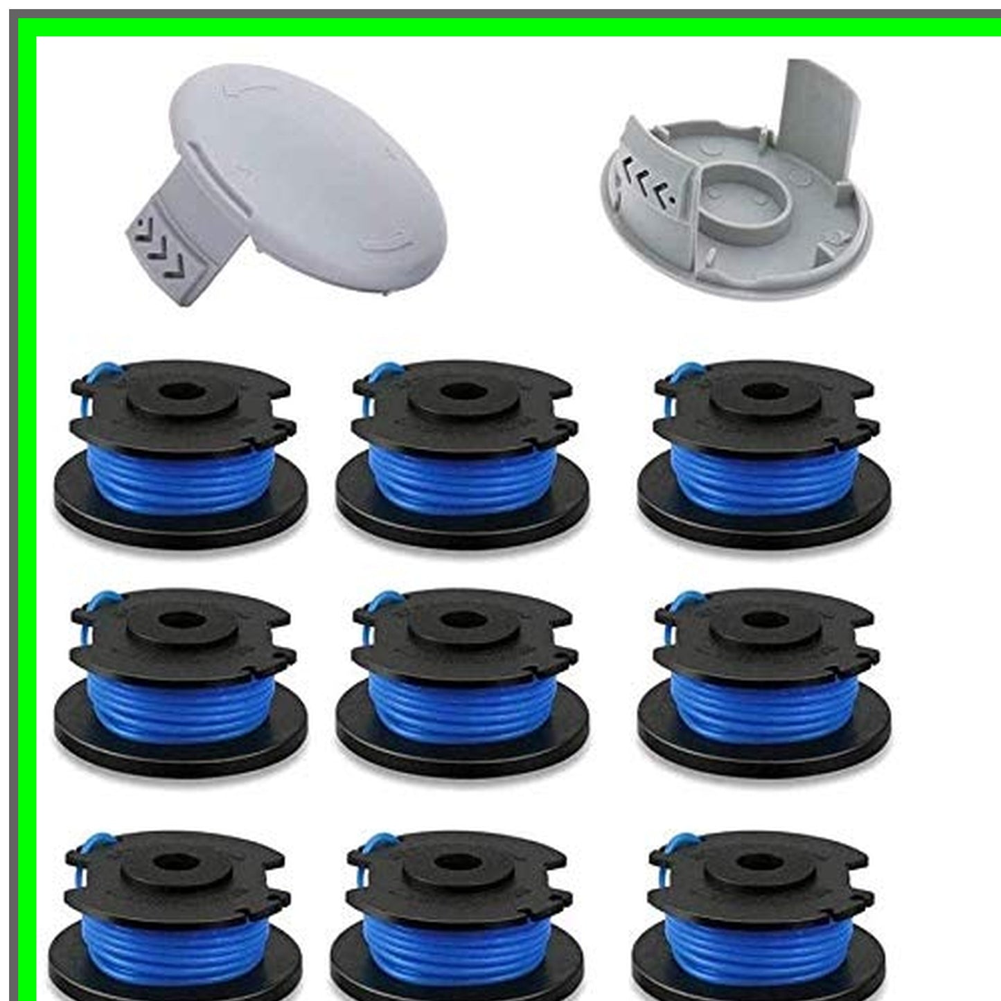 Effortless Trim 0.065" Autofeed Spool Line for Cordless Trimmers, 9-Pack