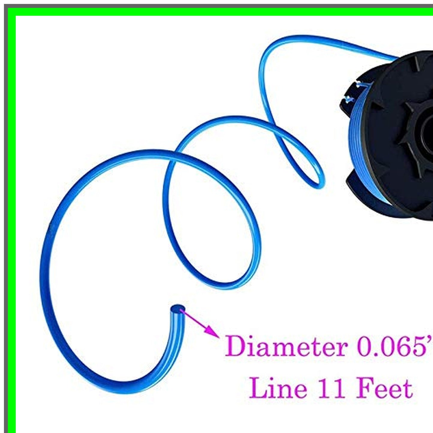 Effortless Trim 0.065" Autofeed Spool Line for Cordless Trimmers, 9-Pack