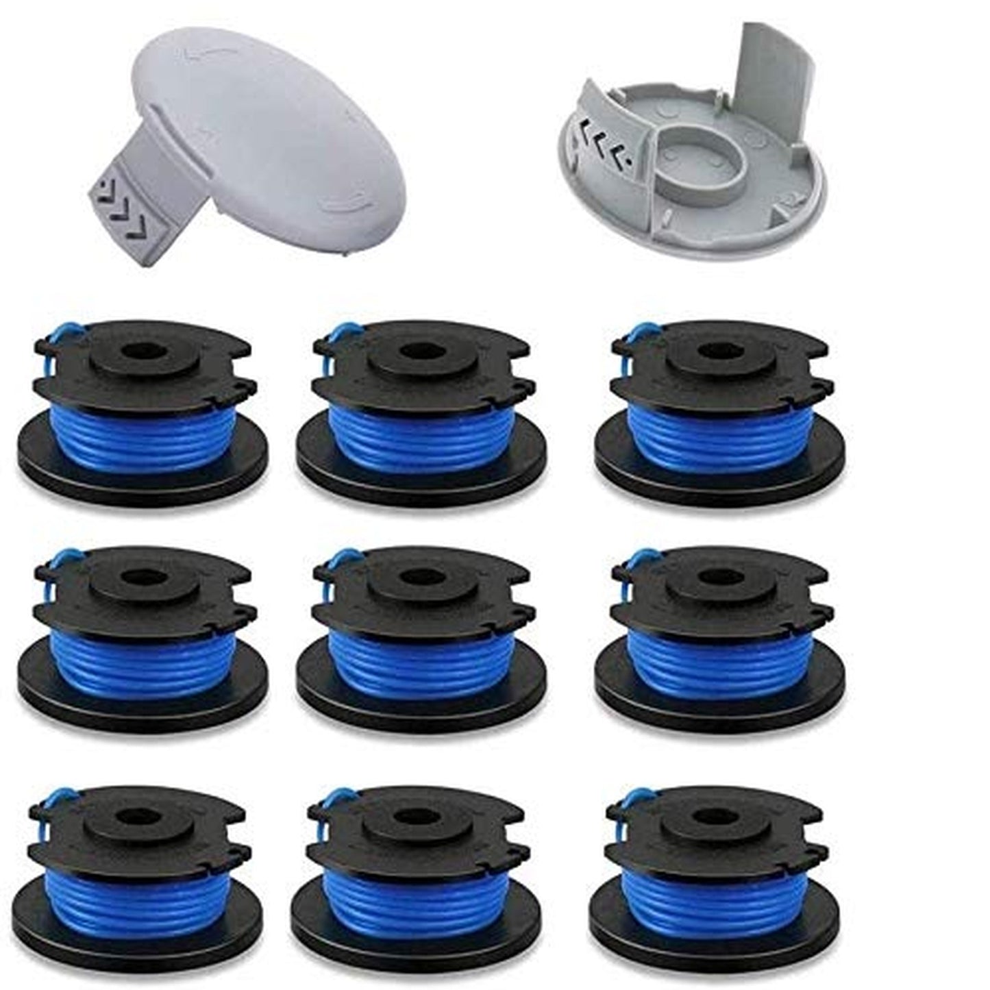 Effortless Trim 0.065" Autofeed Spool Line for Cordless Trimmers, 9-Pack