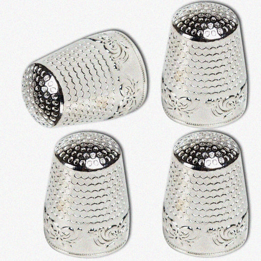 4Pcs Metal Sewing Thimbles Compatible with Hand Sewing