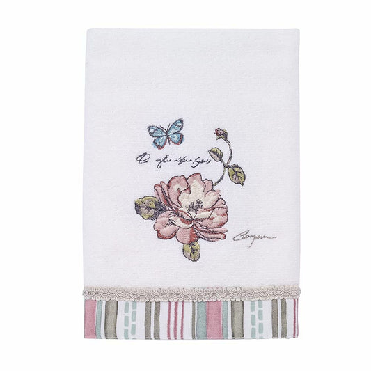 Hand Towel Cotton Embroidered Butterfly Garden Collection