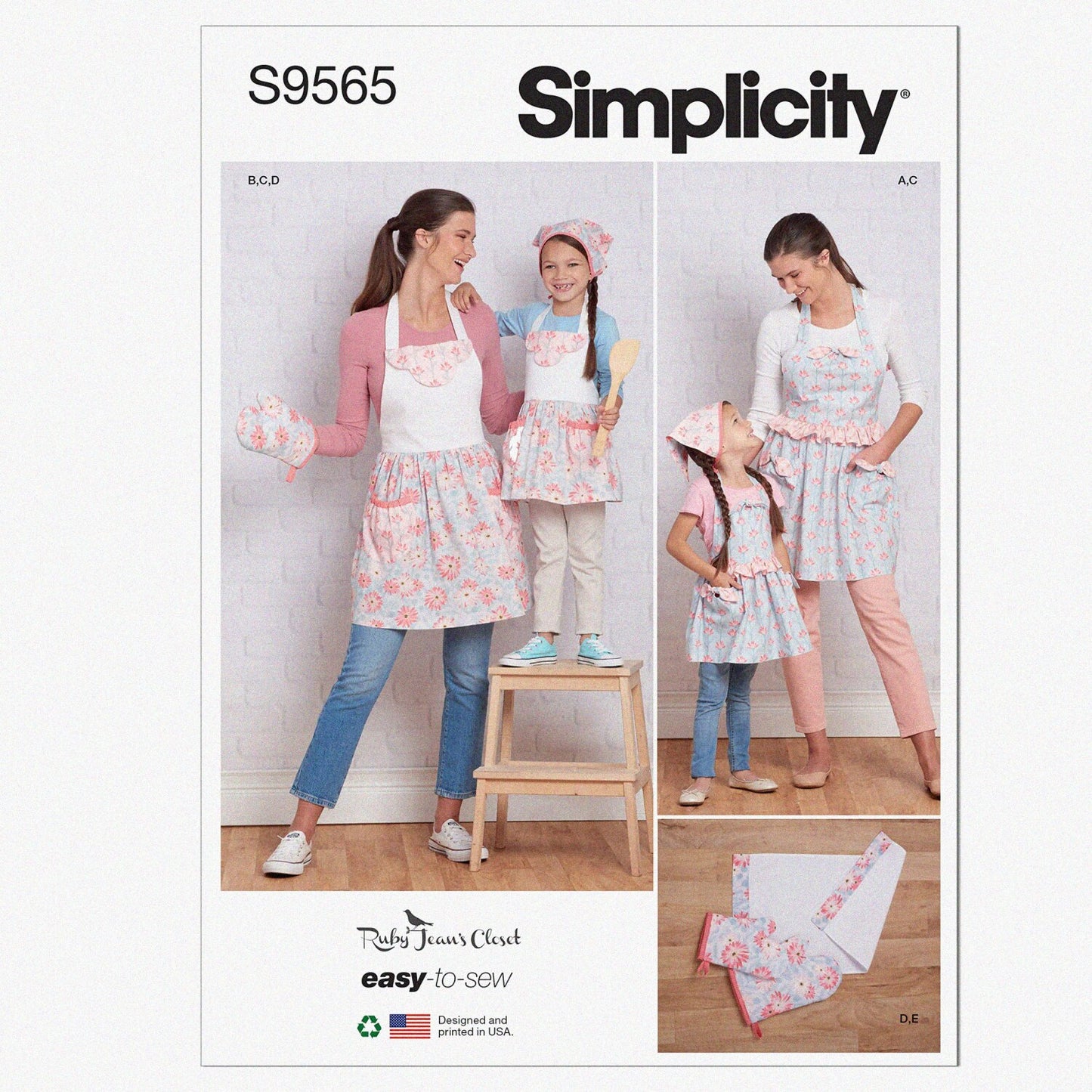 Children's and Misses' Kitchen Accessories Sewing Pattern Kit