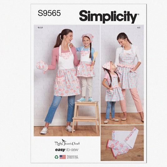 Children's and Misses' Kitchen Accessories Sewing Pattern Kit