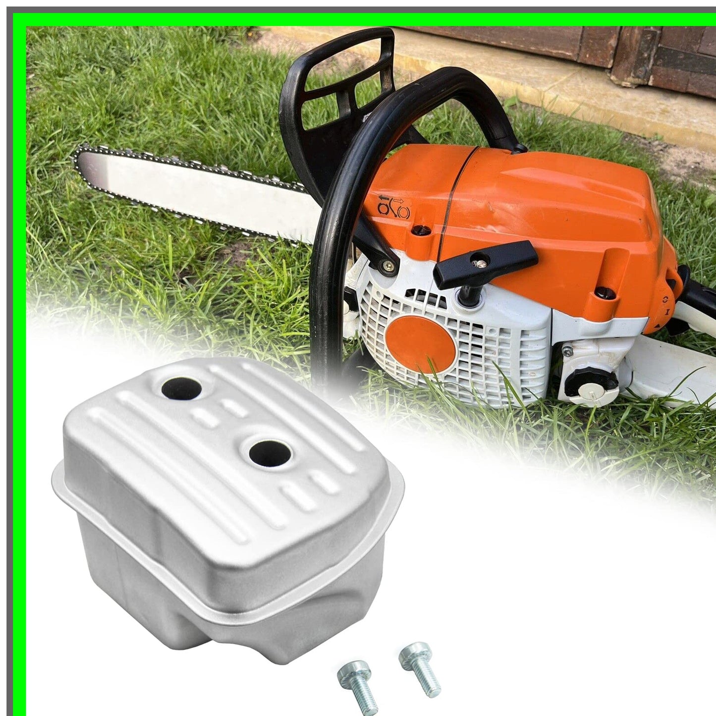 Stihl Chainsaw Exhaust Muffler Kit with Screws for MS231 MS251 Models