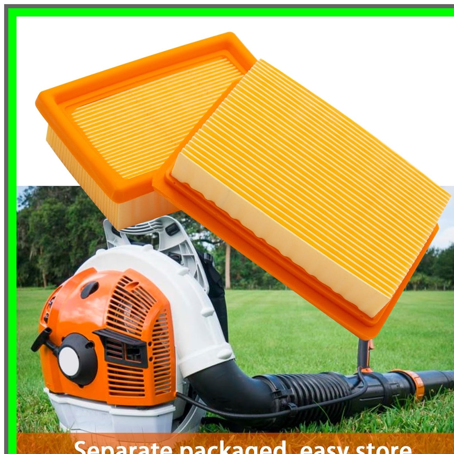 Air Filter Replacement Set for Stihl Backpack Blowers BR380 BR340 Series