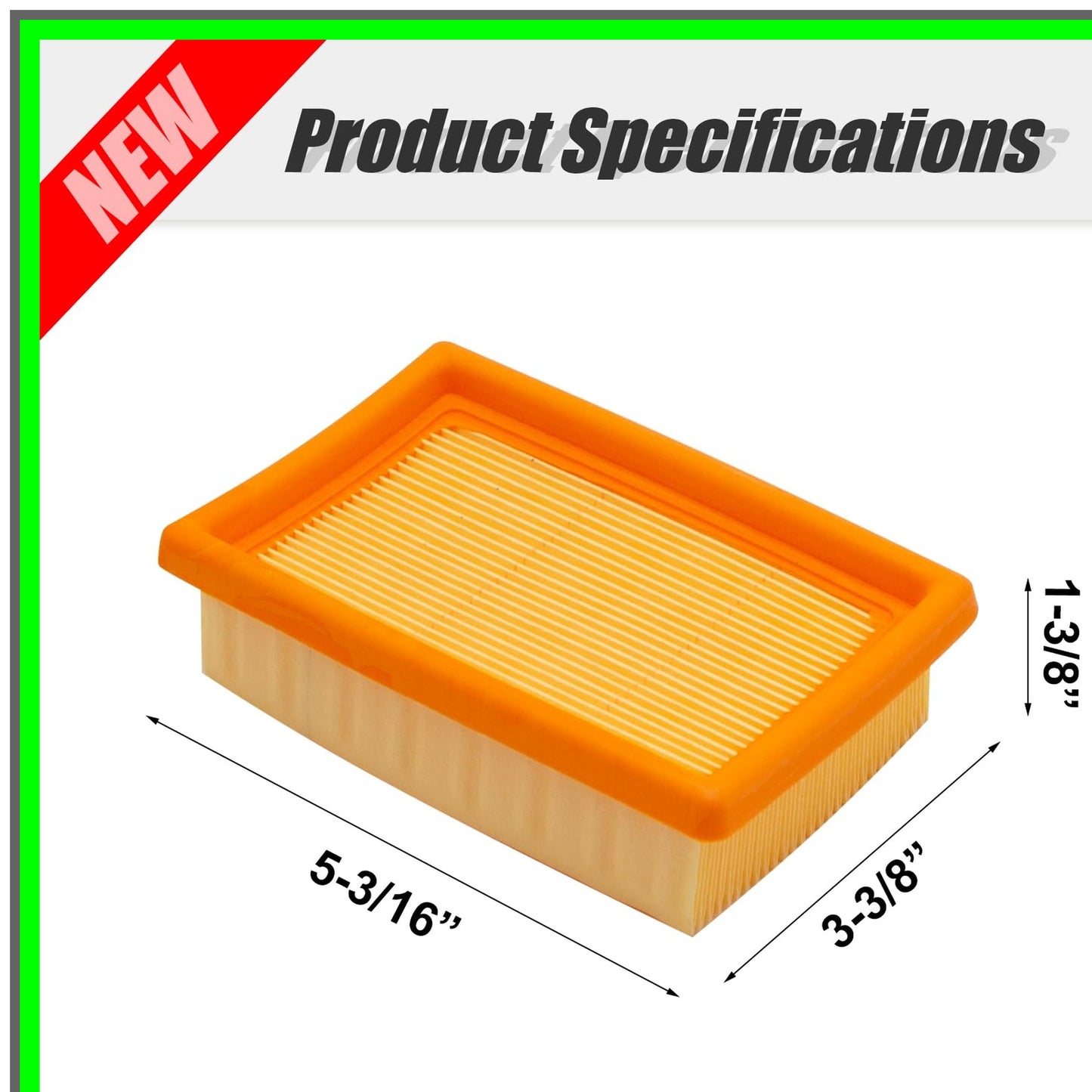 Air Filter Replacement Set for Stihl Backpack Blowers BR380 BR340 Series