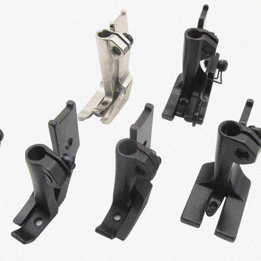 5-Piece 1/4" Walking Foot Sewing Set for Industrial Machines