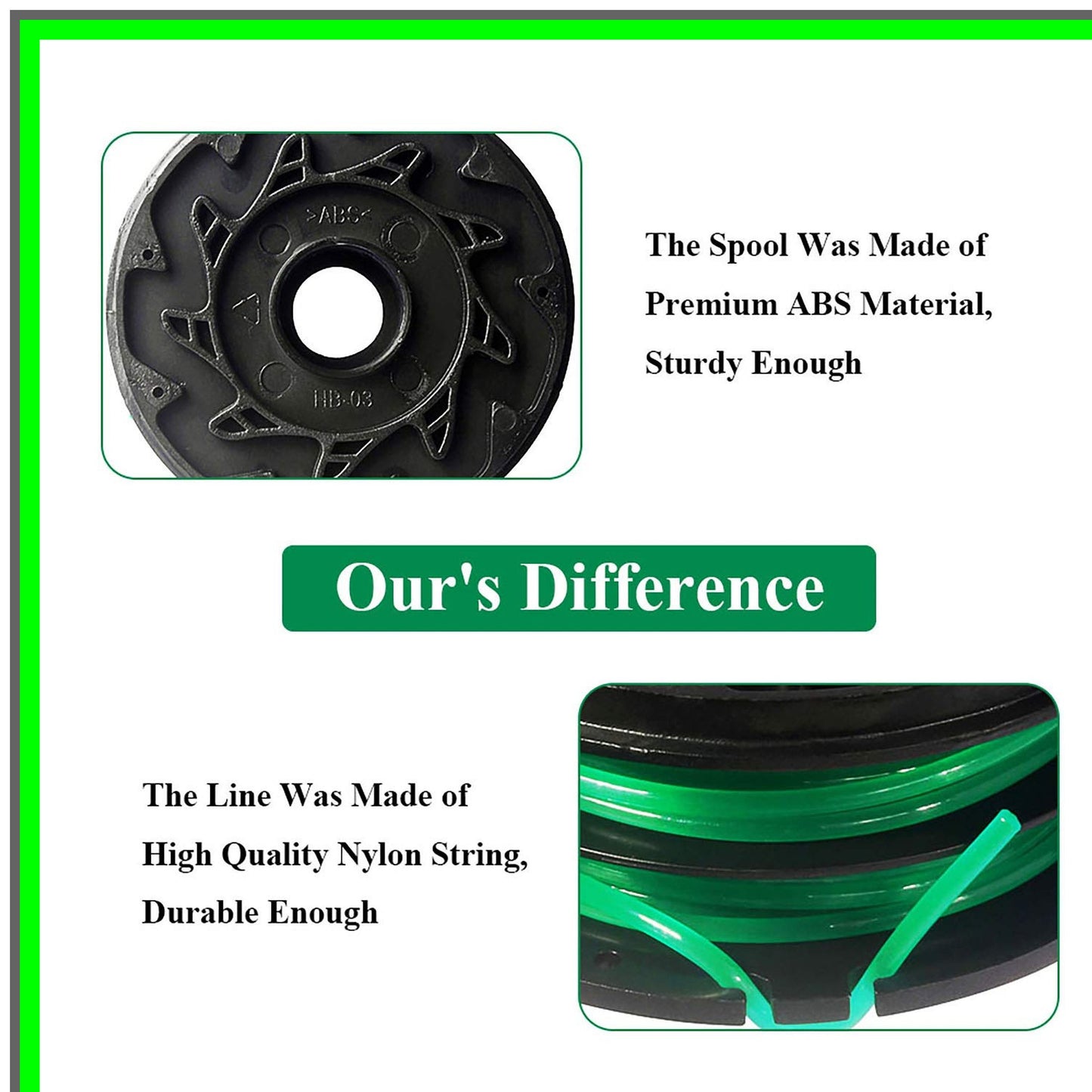 Efficient 30ft Dual Auto-Feed String Trimmer Spools for Black Decker Models
