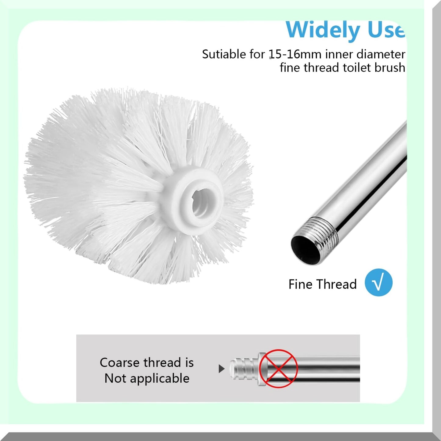 Tet Brush Head Replacement White 10x8x2cm