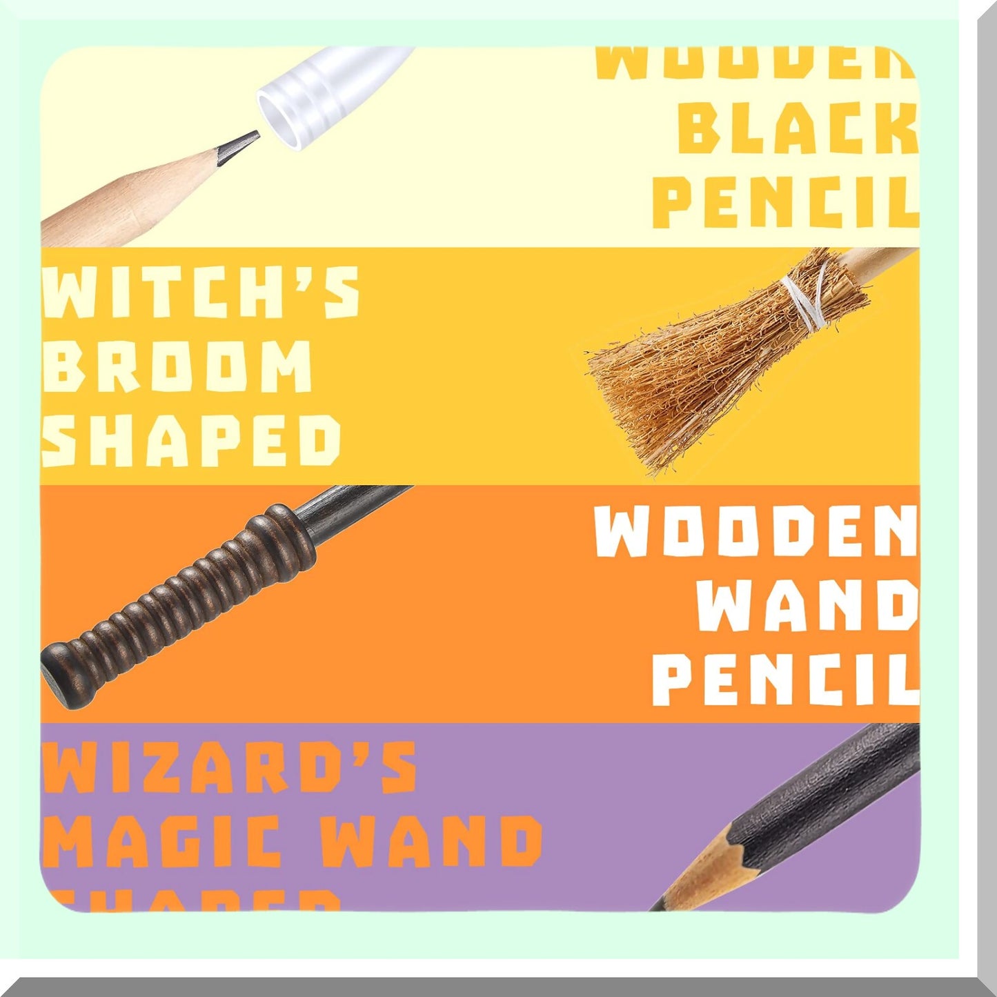 10 Pieces Wand and Broom Pencils for Party Favors