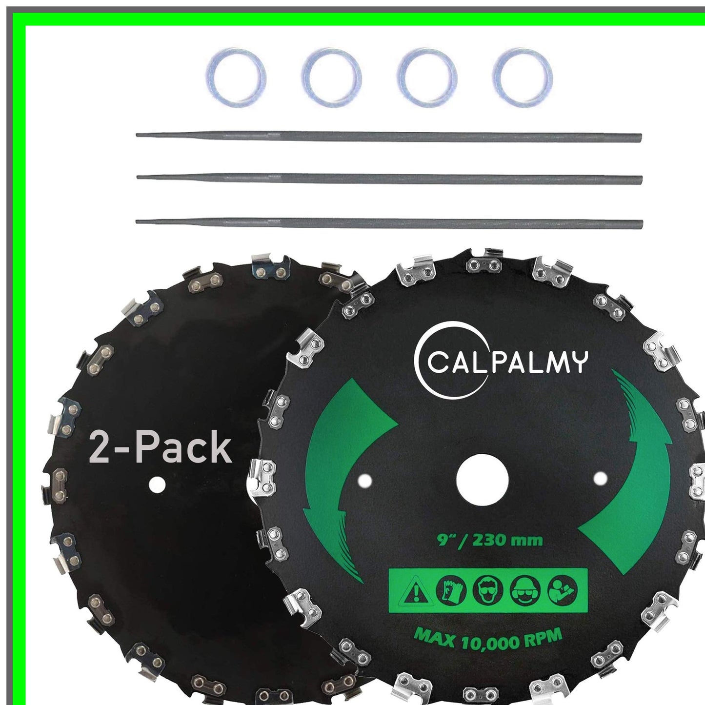 Chainsaw Tooth Brush Blade Kit with Carbon Steel Blades and Files