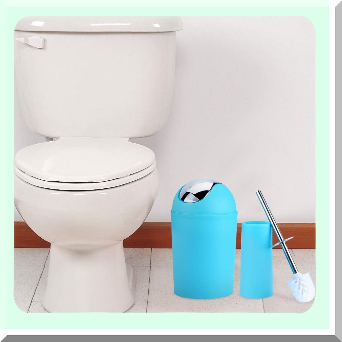 6-Piece Blue Bathroom Accessories Set