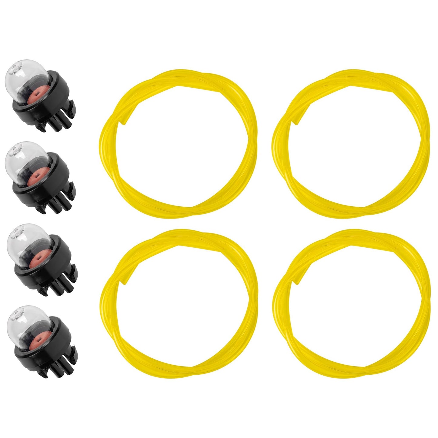 Husqvarna Trimmer Chainsaw Primer Bulb Fuel Line Replacement Kit 4 Pack