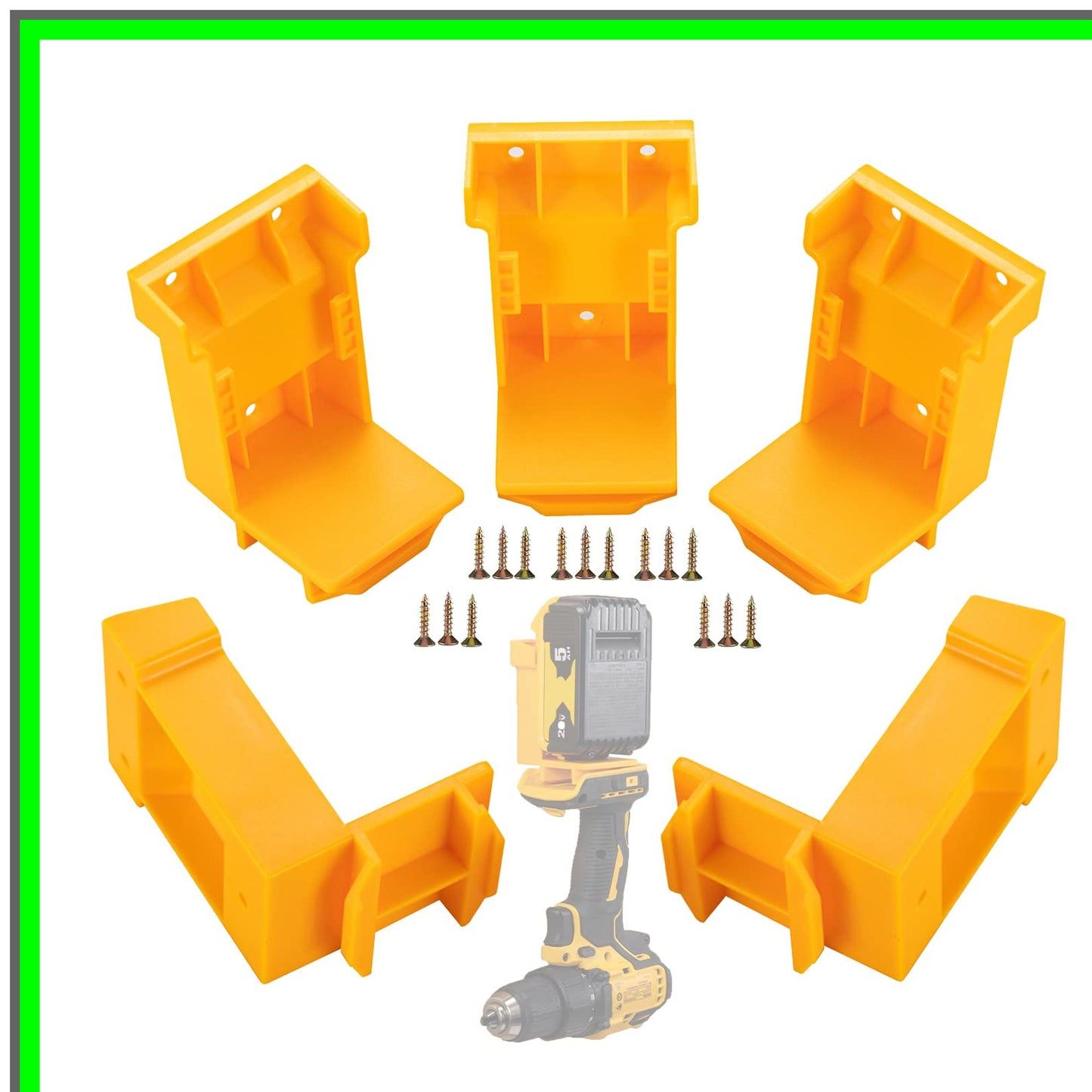 Versatile Tool Mounts and Battery Holders for 18V and 20V Drills