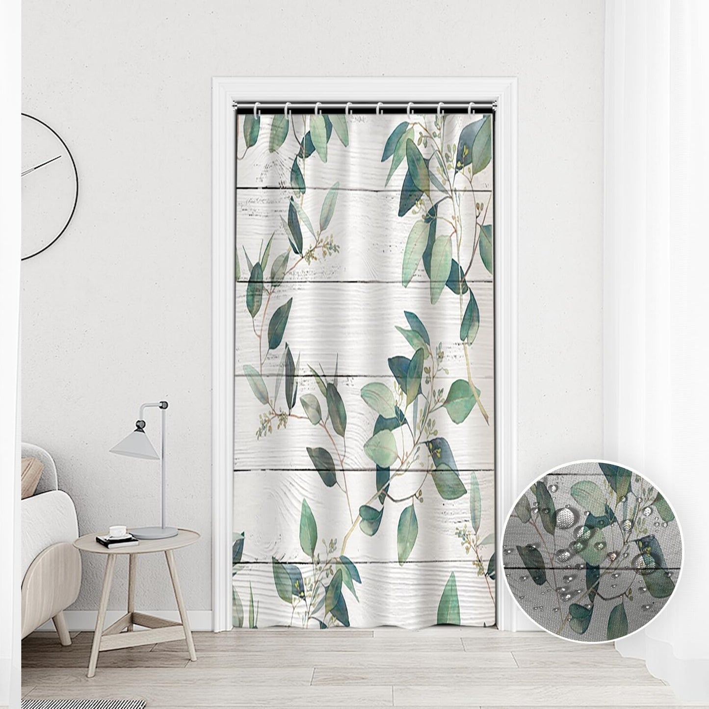 48x72 Inch Green Eucalyptus Shower Curtain