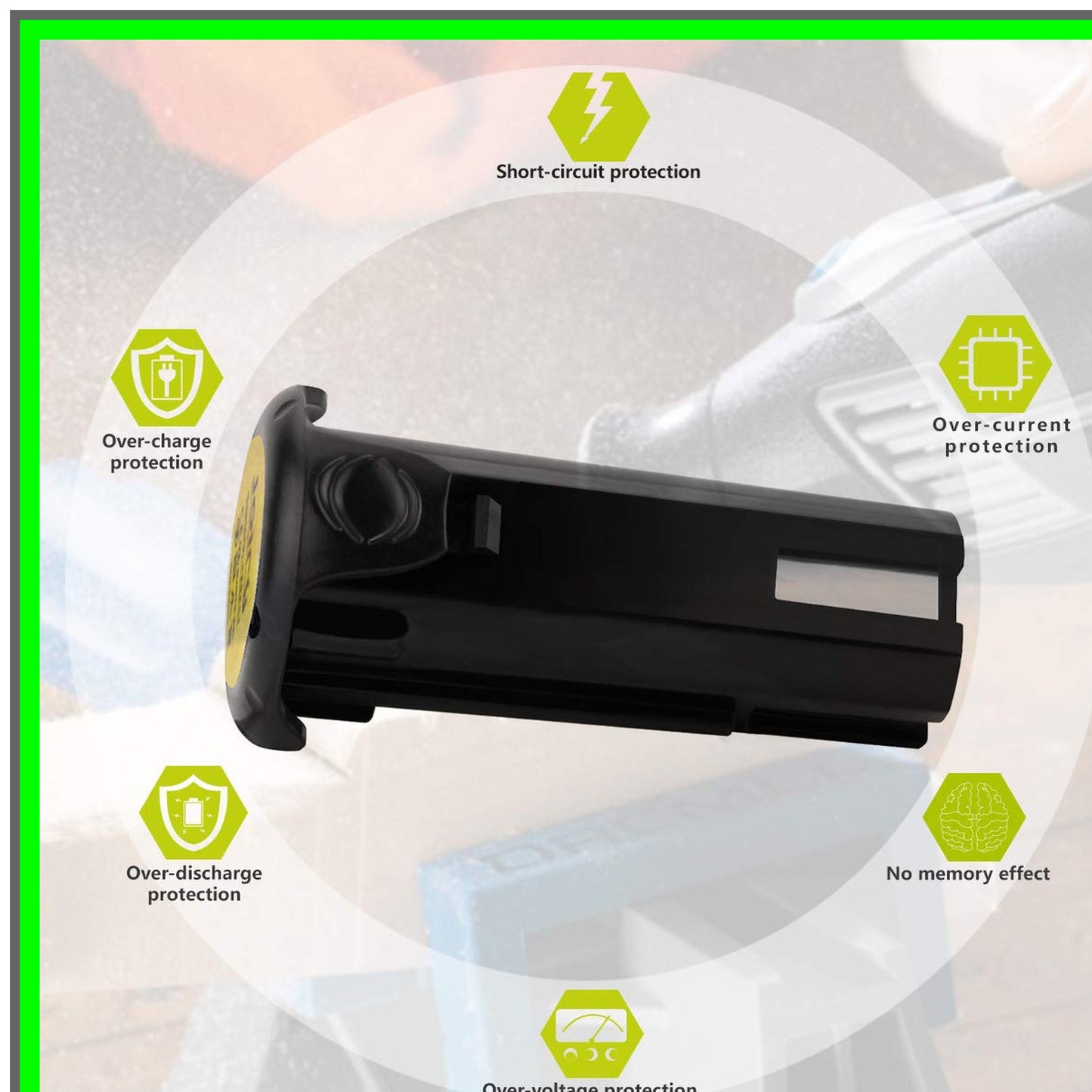 High-Performance 3.6V 2.5Ah Lithium Battery Replacement for Hitachi Tools