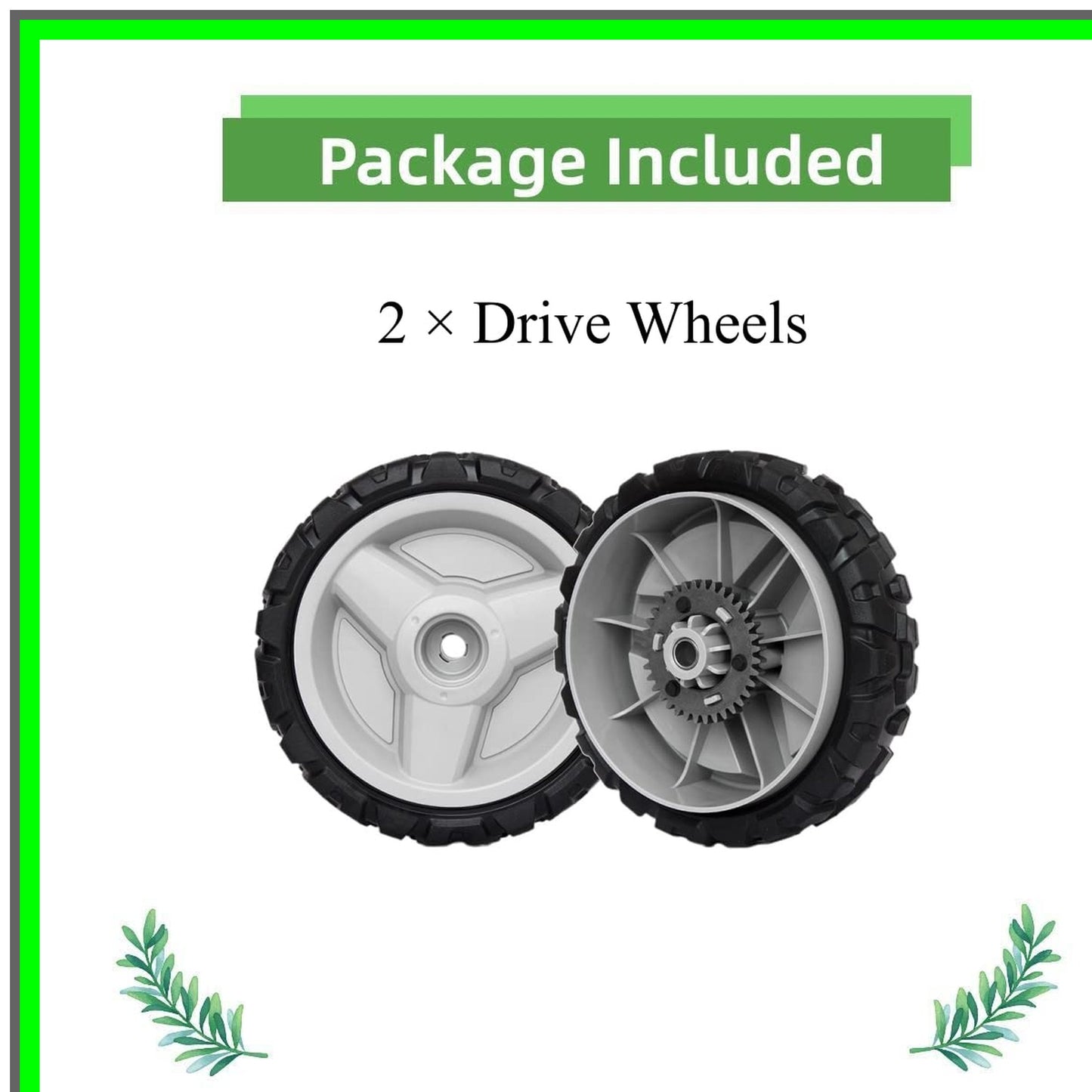 Durable 8 Inch Lawn Mower Drive Wheels Replacement for Husqvarna 580365301