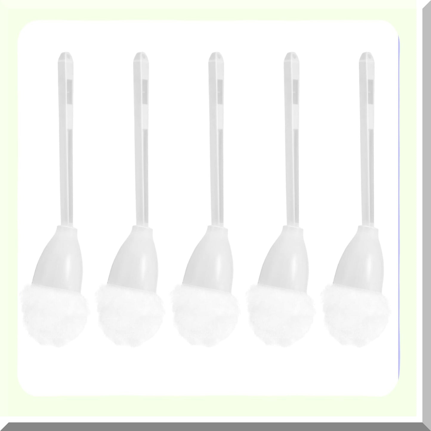5Pcs Soft Tet Bowl Brush White