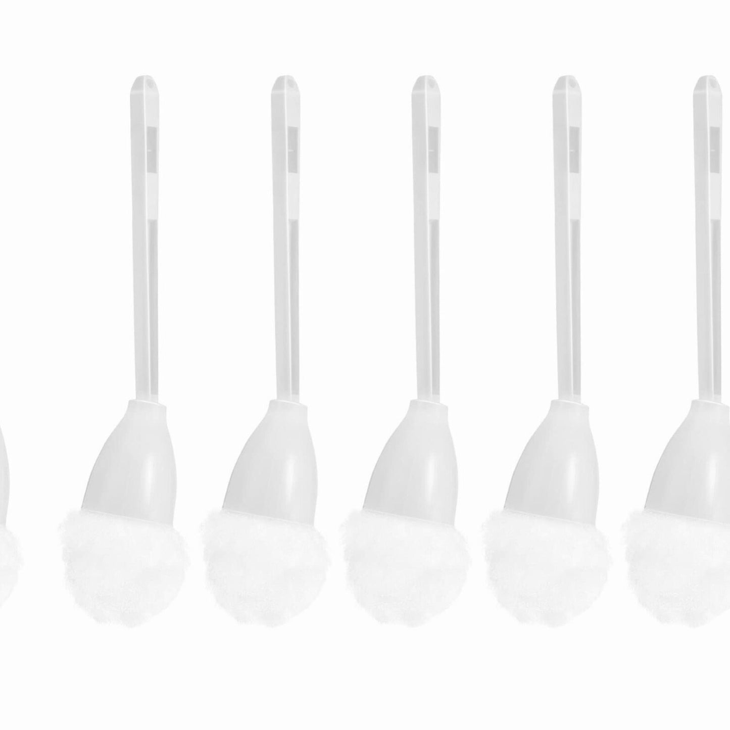 5Pcs Soft Tet Bowl Brush White