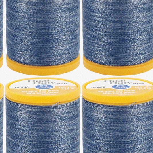 Dual Duty Plus Denim Thread 125-Yard Blue