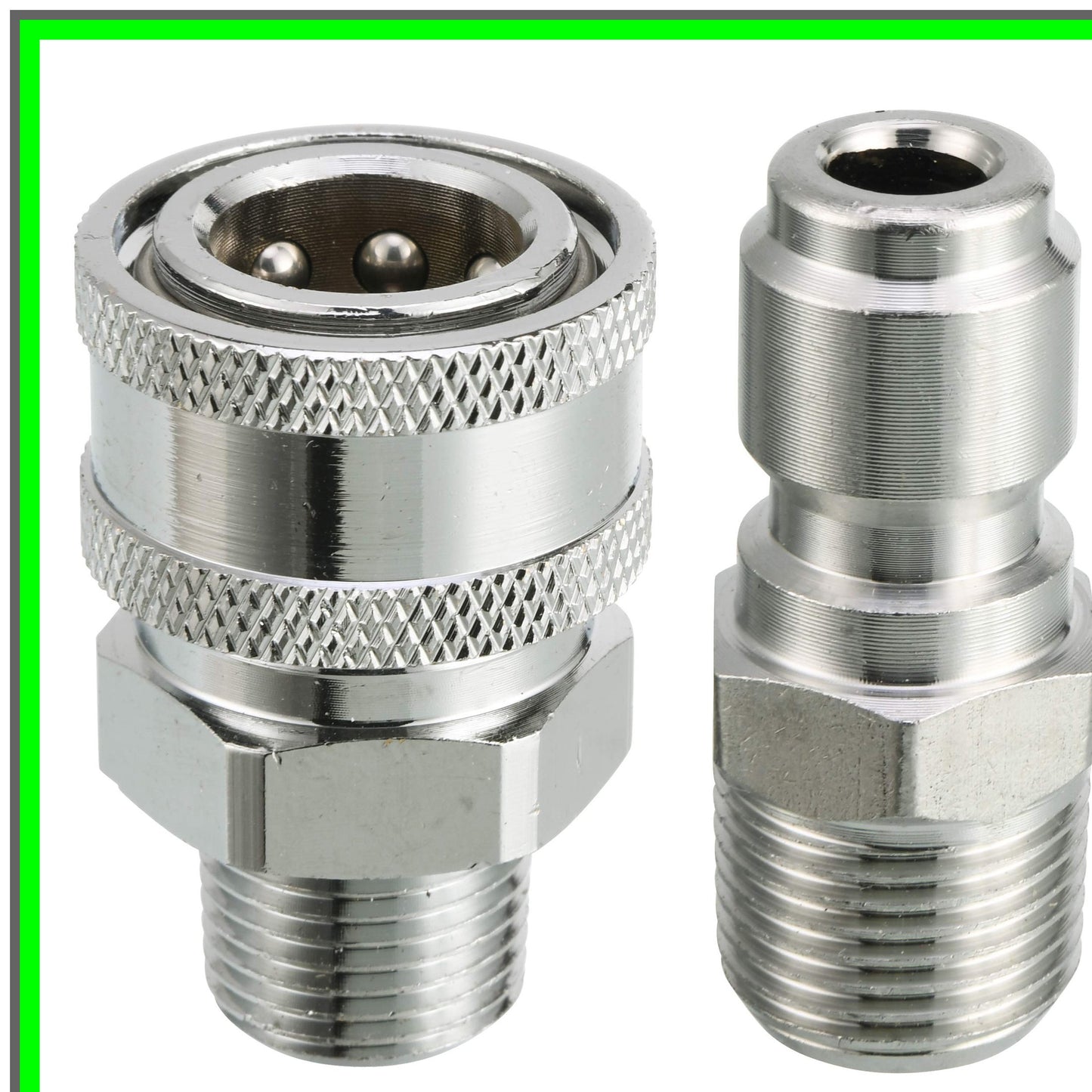 High-Pressure Quick Connect Adapter Set for 3/8 Inch Fittings 5000PSI