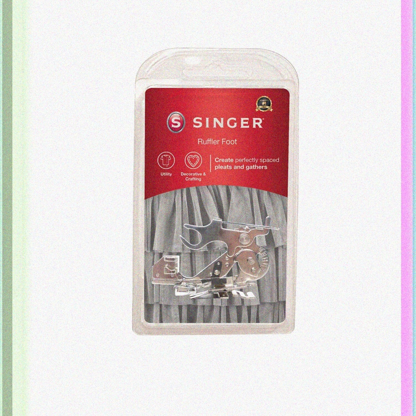 Ruffler Attachment Presser Foot for Pleats Gathers