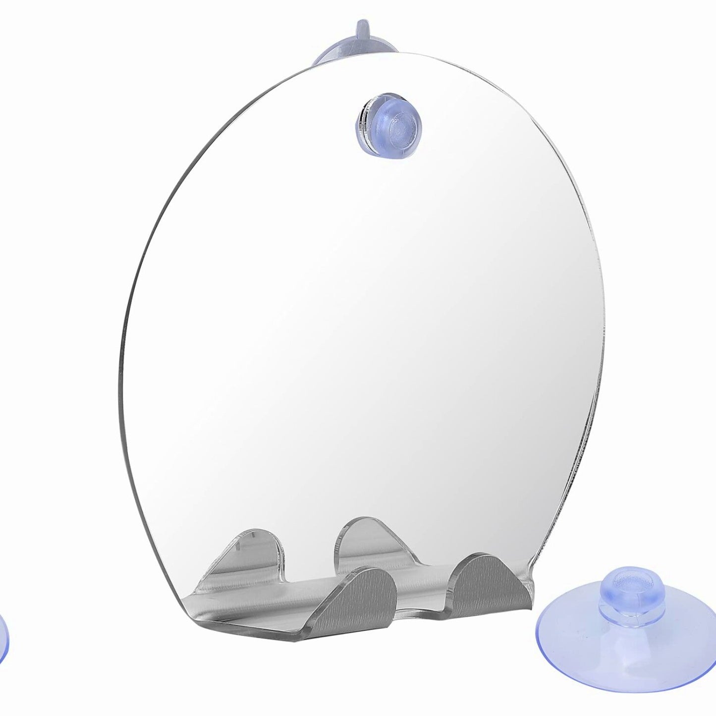 Fogless Shower Mirror with Lock Suction and Hook