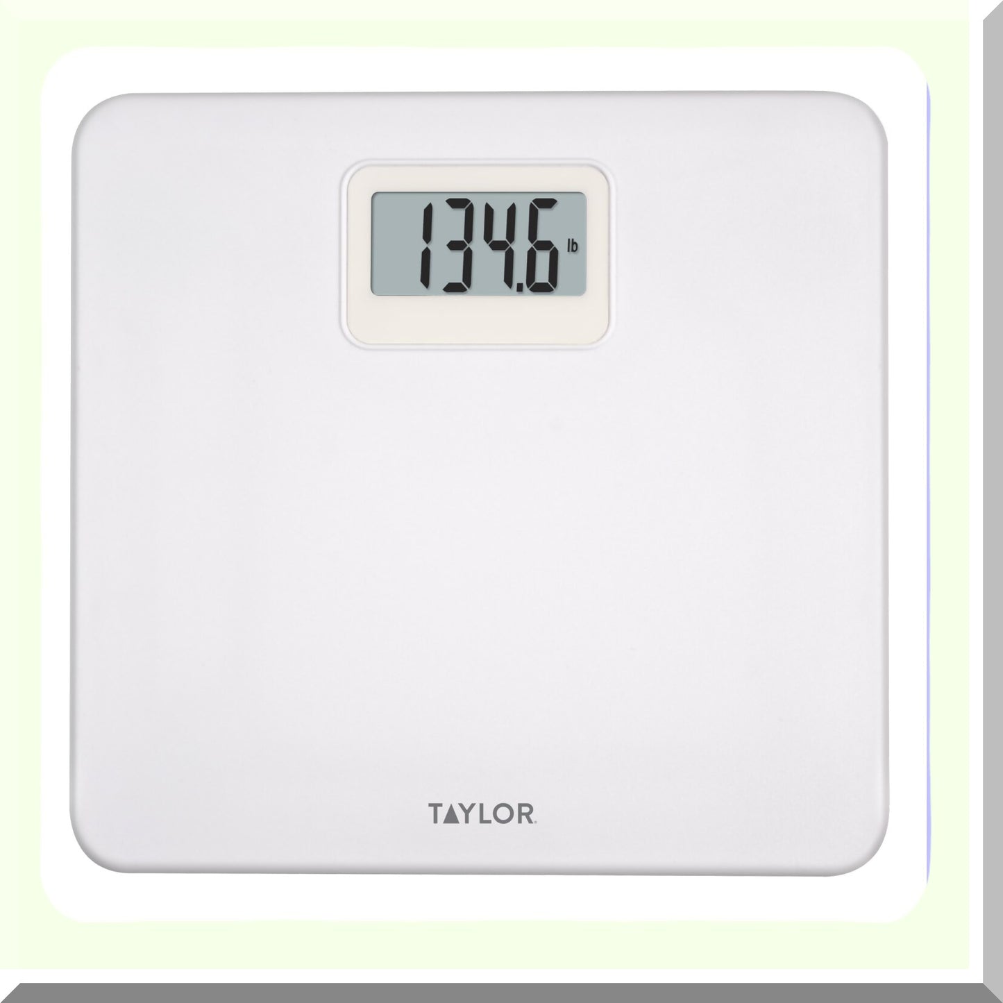 Digital Plastic Bathroom Scale White