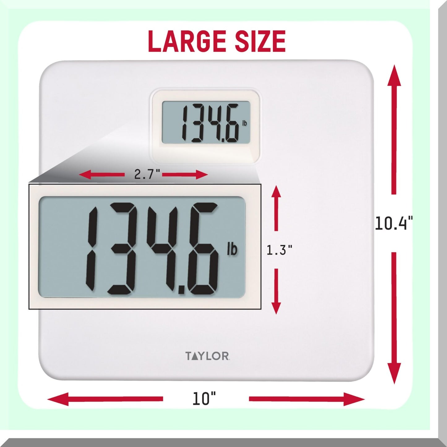 Digital Plastic Bathroom Scale White