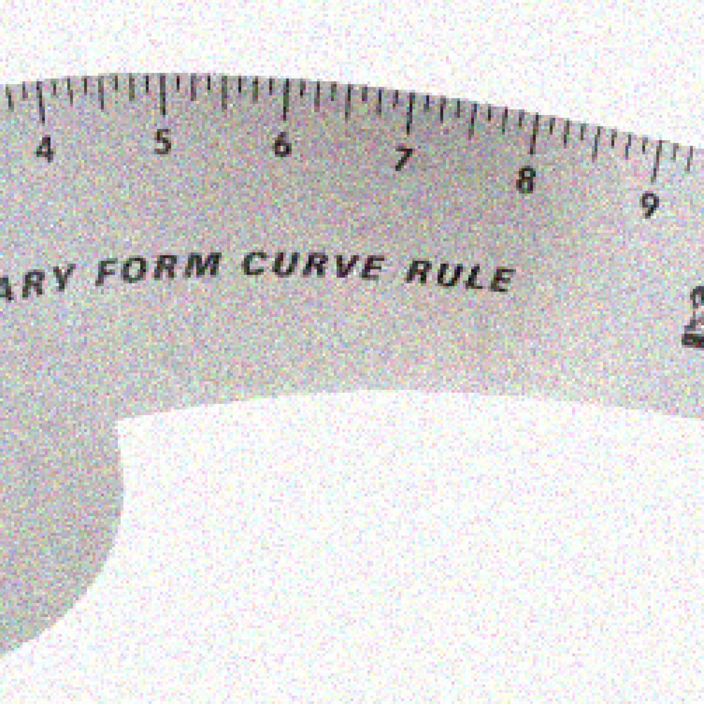 12" Curved Aluminum Ruler for Designers and Tailors