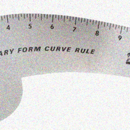 12" Curved Aluminum Ruler for Designers and Tailors