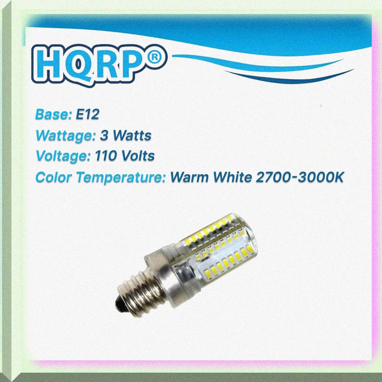 7/16" 110V LED Bulb Warm White for Sewing Machines