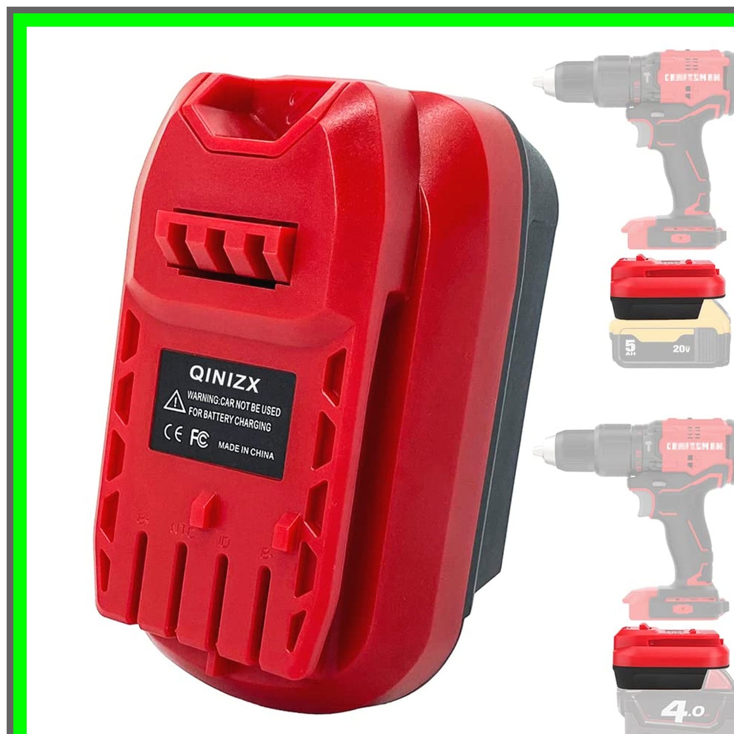 20V Cordless Tool Battery Adapter for Milwaukee M18 and 20V MAX Compatibility