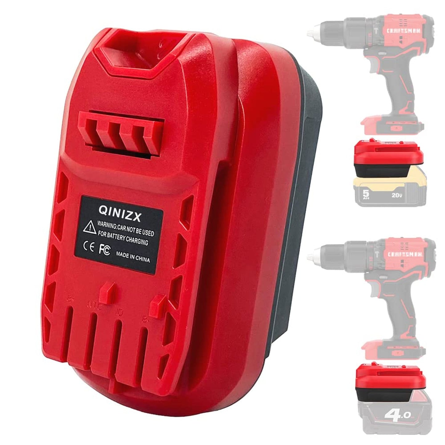 20V Cordless Tool Battery Adapter for Milwaukee M18 and 20V MAX Compatibility
