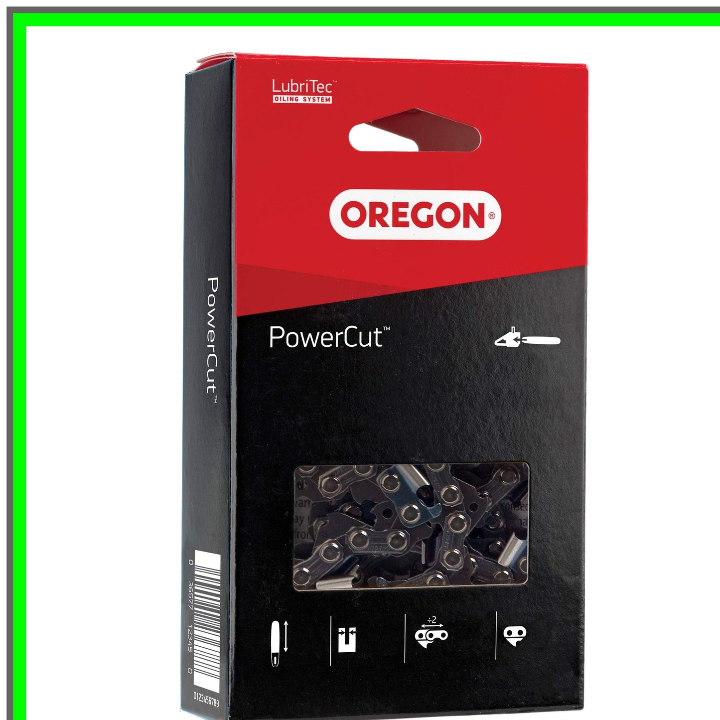 PowerCut 72EXJ072G 20" Skiptooth Saw Chain for Efficient Cutting