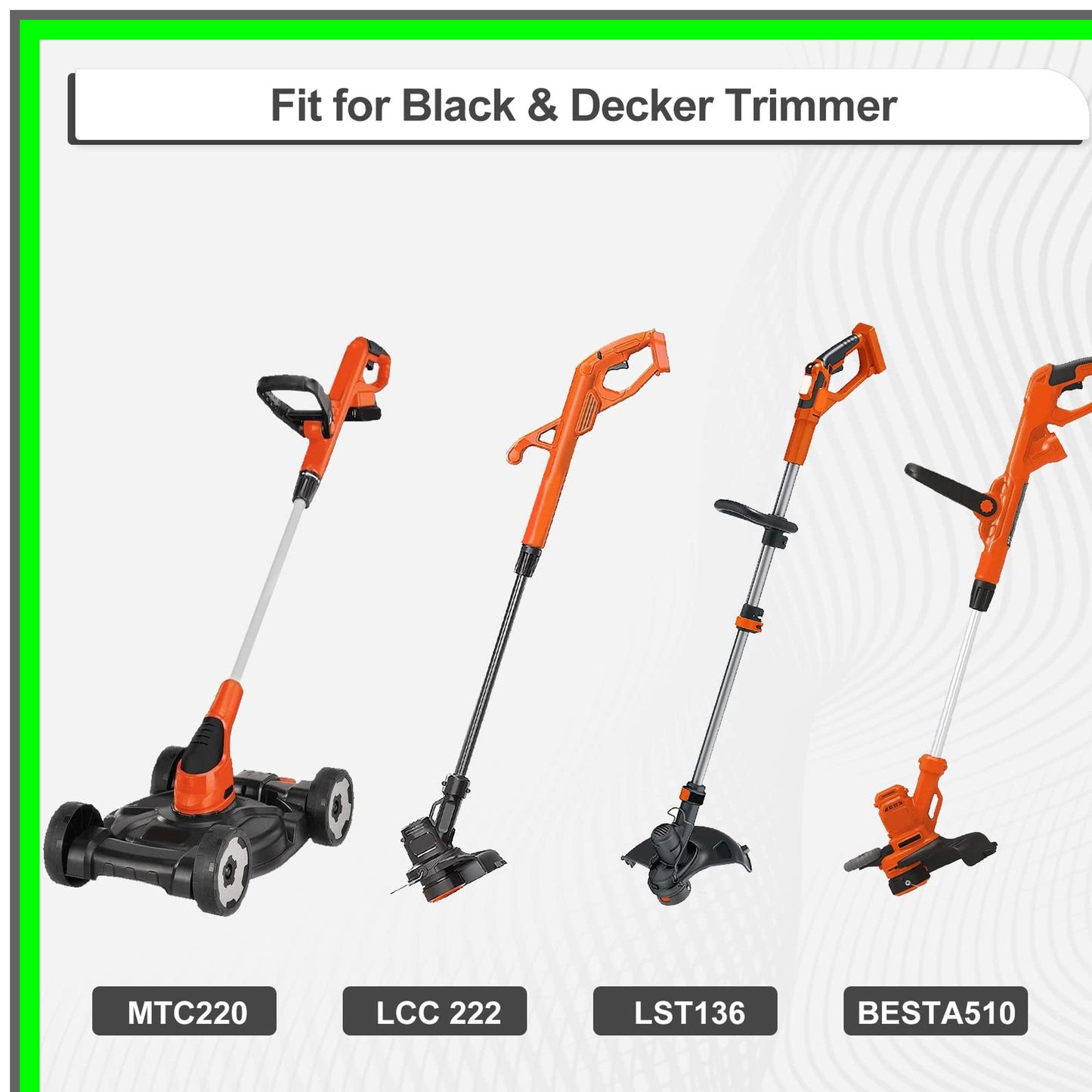 AF-100 Eater Spool 3-Pack for Black Decker String Trimmers, 30ft, 0.065-Inch