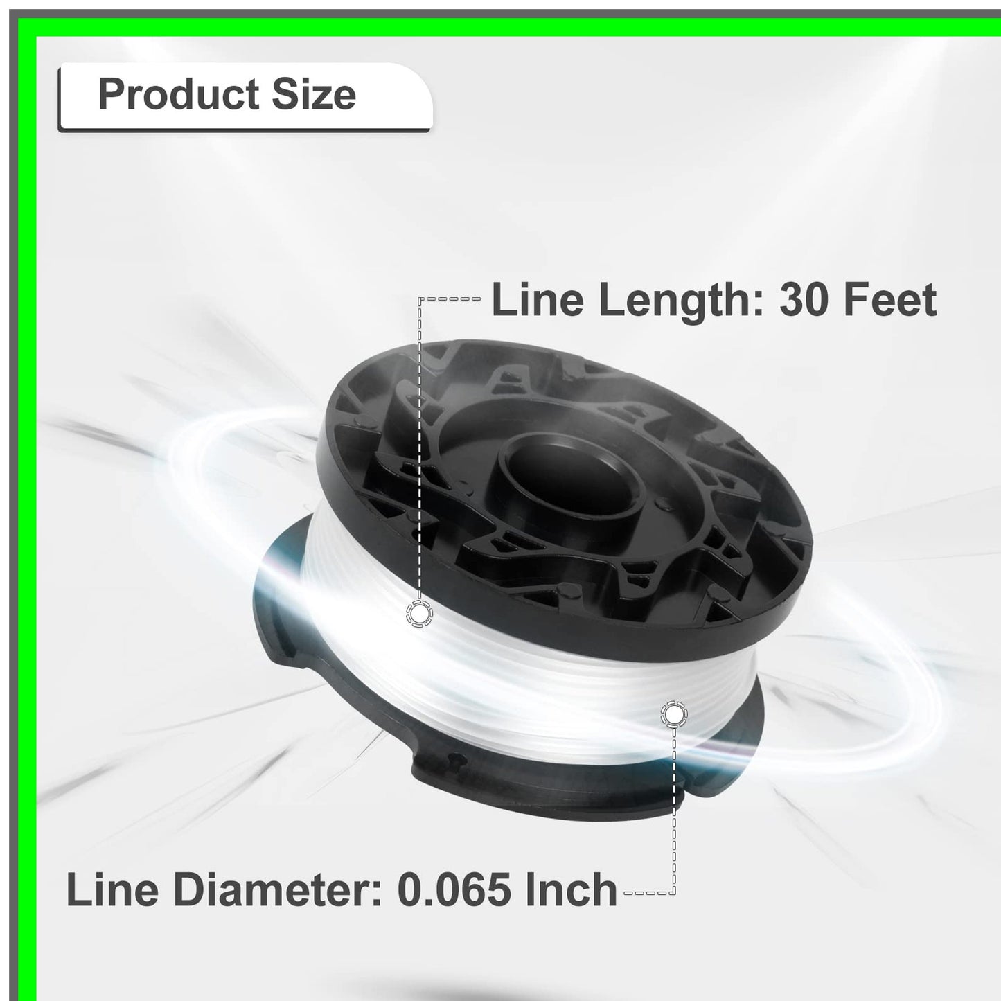 AF-100 Eater Spool 3-Pack for Black Decker String Trimmers, 30ft, 0.065-Inch