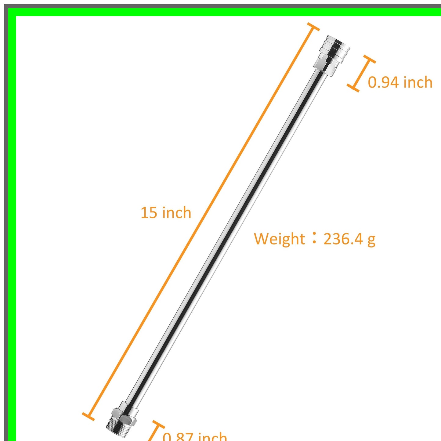 Universal Stainless Steel Pressure Washer Extension Wand for Enhanced Reach