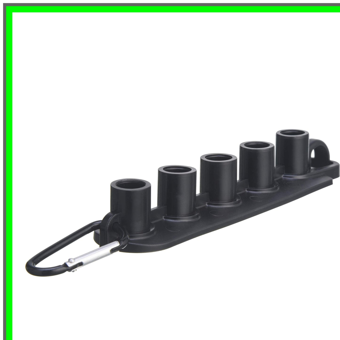 Nozzle Organizer for Pressure Washers, Holds 5 Tips, Durable Black Design
