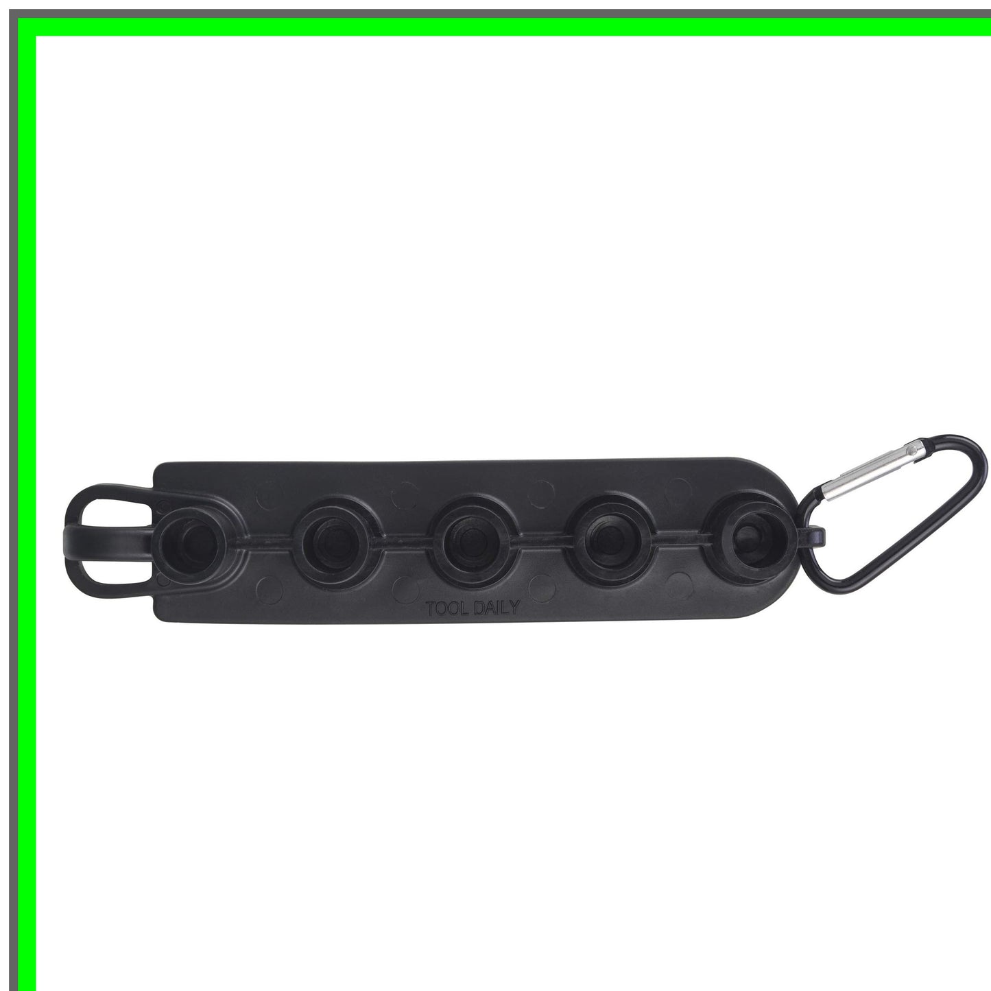 Nozzle Organizer for Pressure Washers, Holds 5 Tips, Durable Black Design