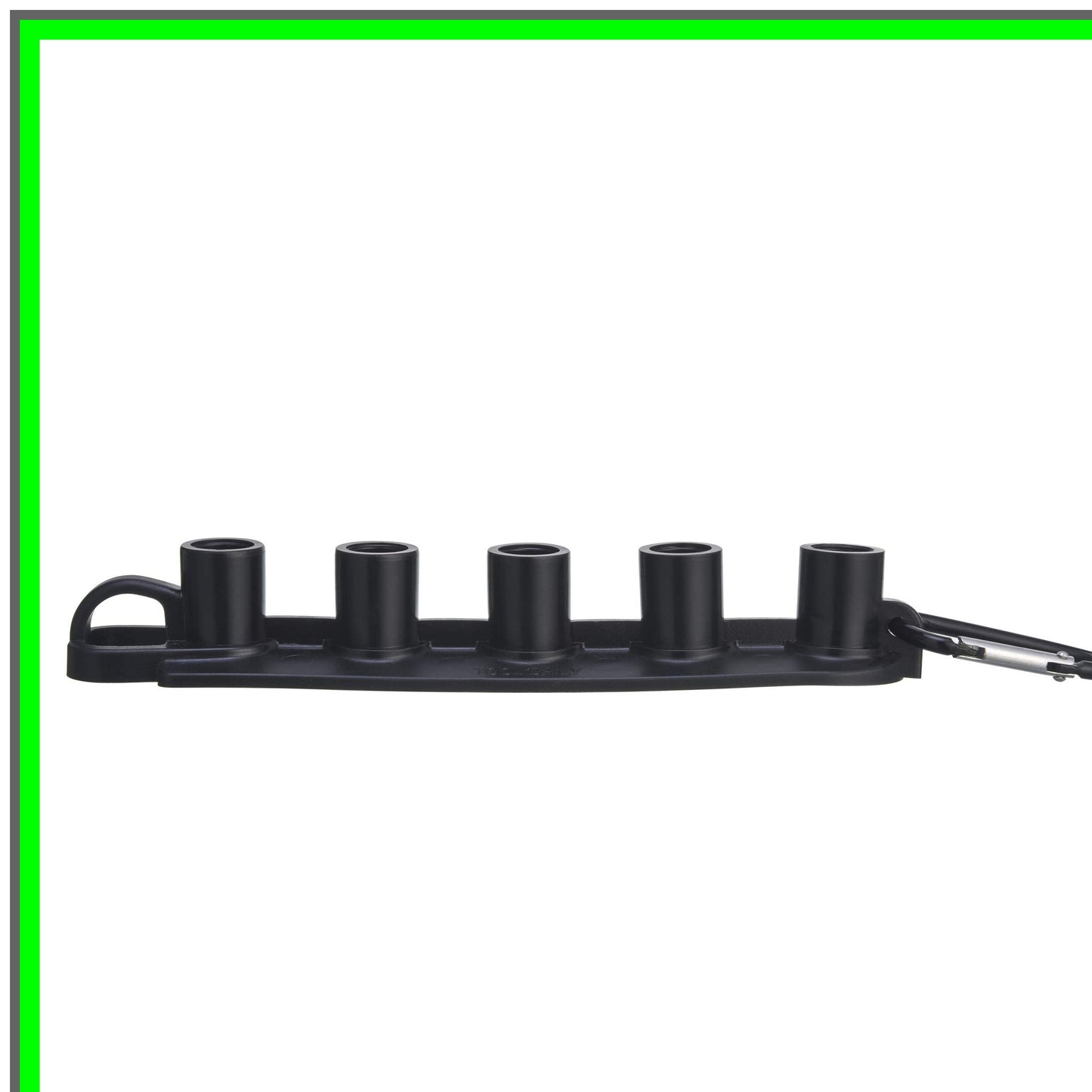Nozzle Organizer for Pressure Washers, Holds 5 Tips, Durable Black Design