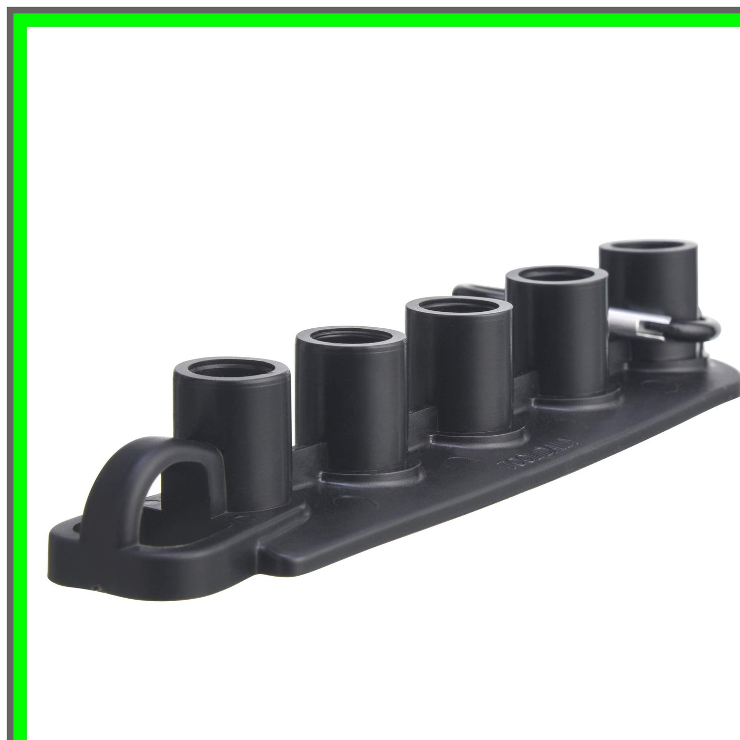 Nozzle Organizer for Pressure Washers, Holds 5 Tips, Durable Black Design