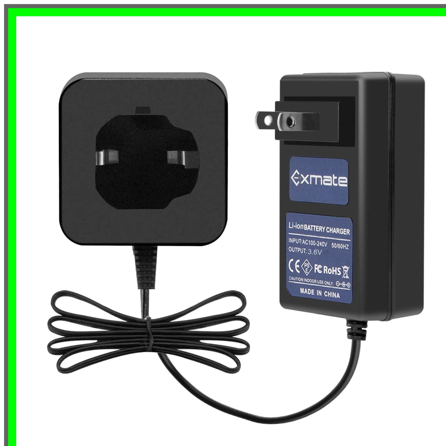 Hitachi Compatible 3.6V Lithium Battery Charger for Pod Style Batteries