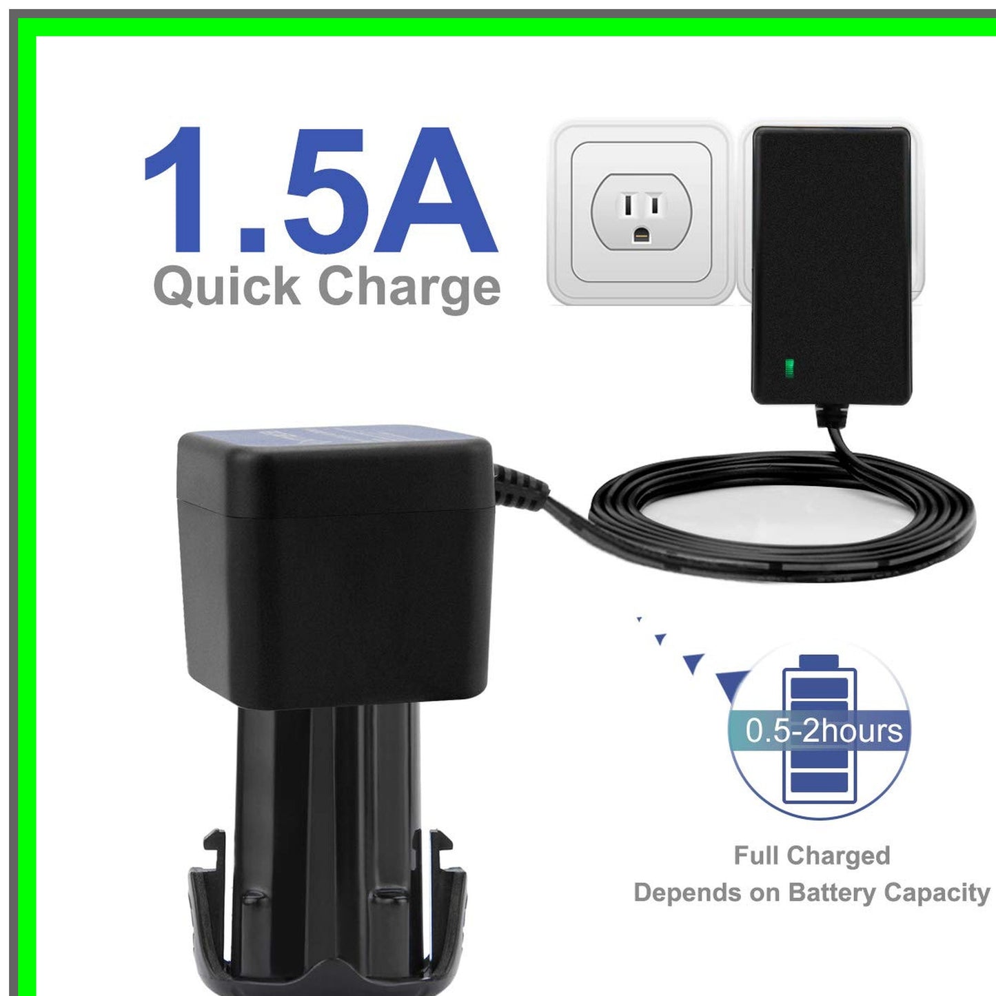 Hitachi Compatible 3.6V Lithium Battery Charger for Pod Style Batteries