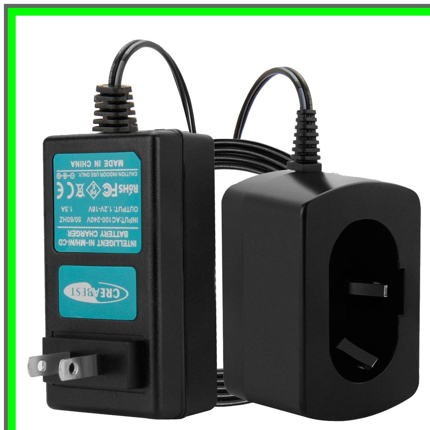 Versatile Pod Style Battery Charger for Makita 7.2V to 18V Ni-MH/Ni-CD