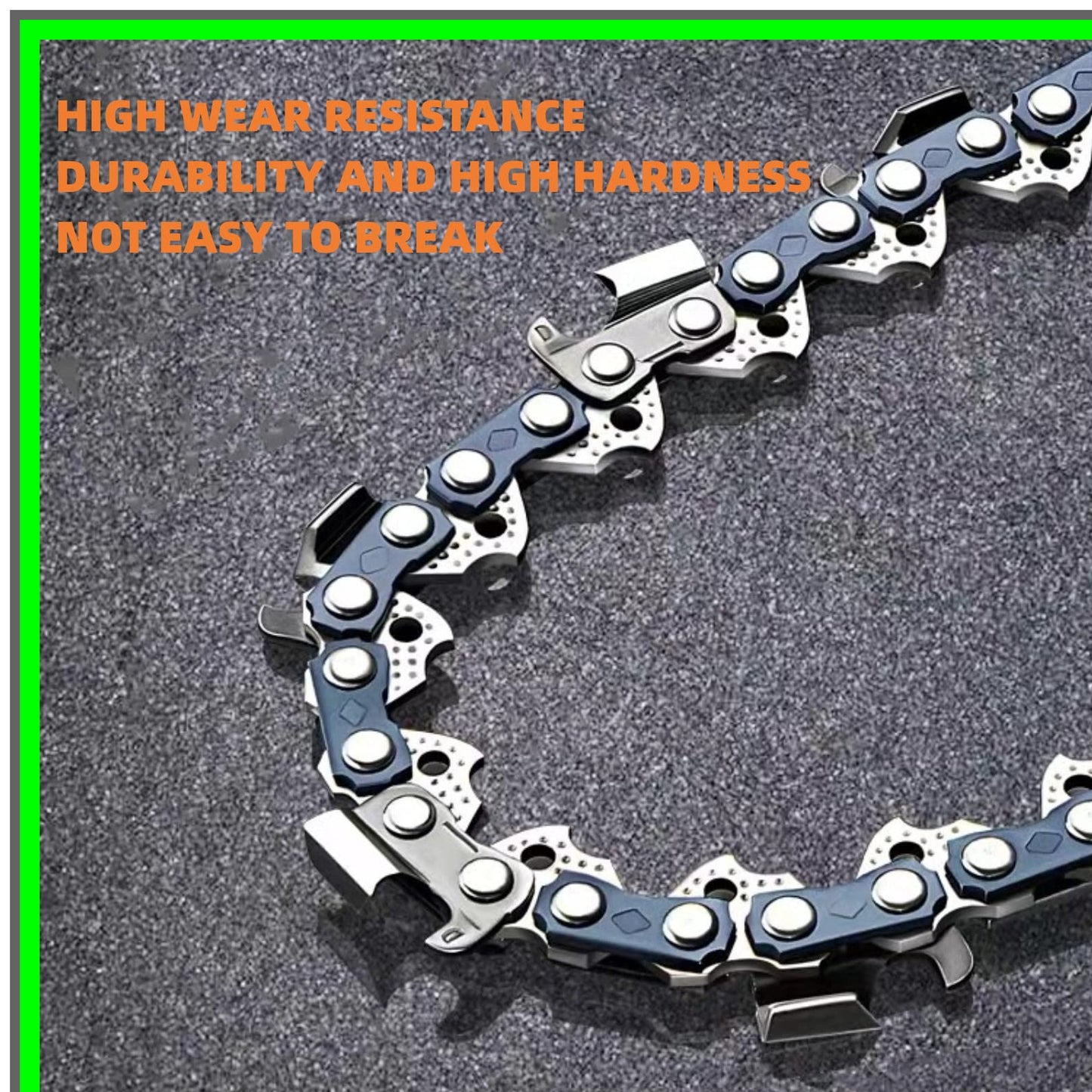 14-Inch Chainsaw Chain Set, 52 Drive Links, 3/8" LP Pitch, Compatible with Major Brands