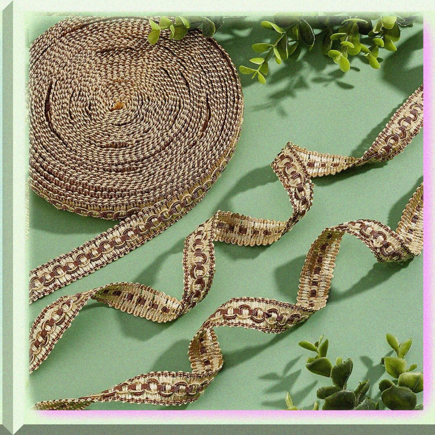 12 Yards 20mm Polyester Braid Trim Goldenrod