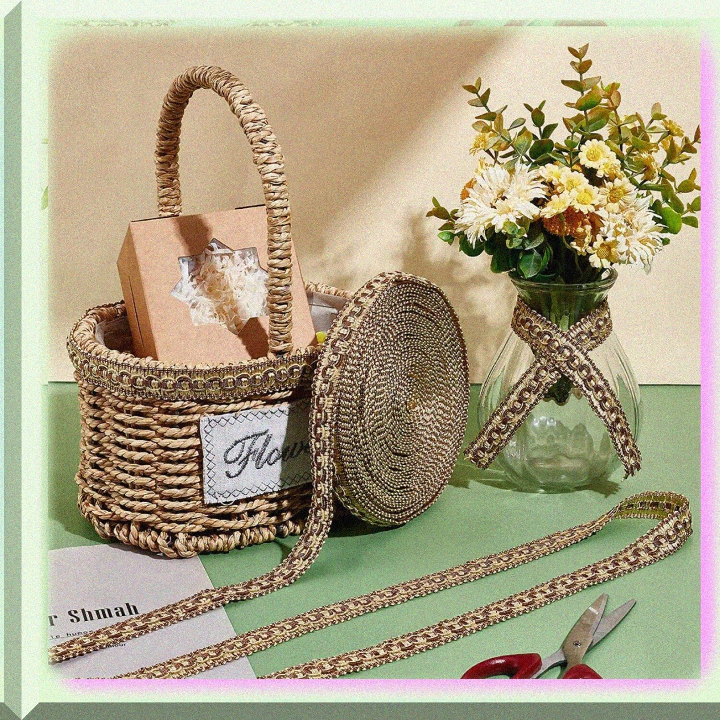 12 Yards 20mm Polyester Braid Trim Goldenrod